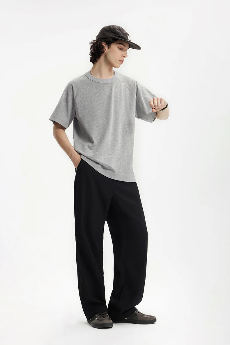Vintage Men's Heavyweight Linen-Cotton Tee