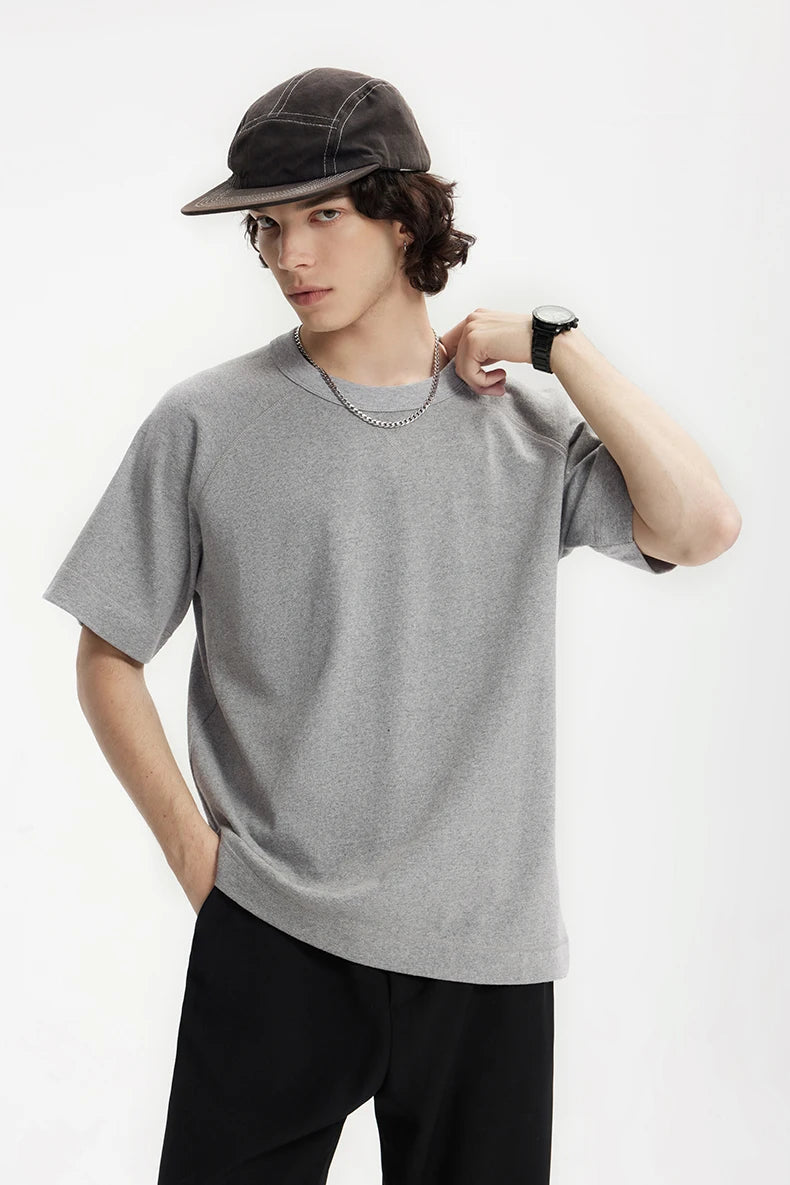 Vintage Men's Heavyweight Linen-Cotton Tee