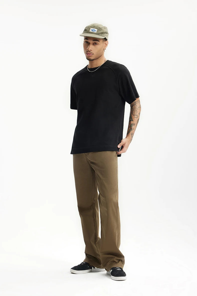 Vintage Men's Heavyweight Linen-Cotton Tee