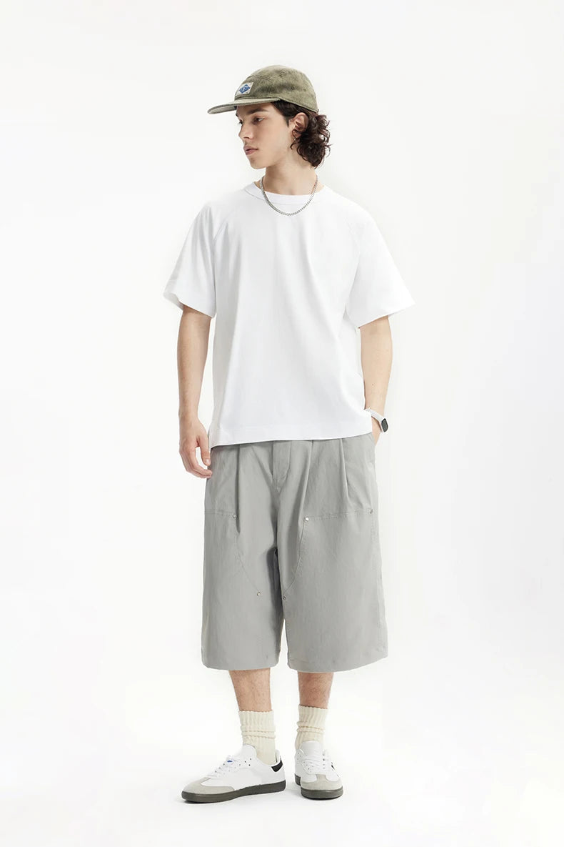 Vintage Men's Heavyweight Linen-Cotton Tee